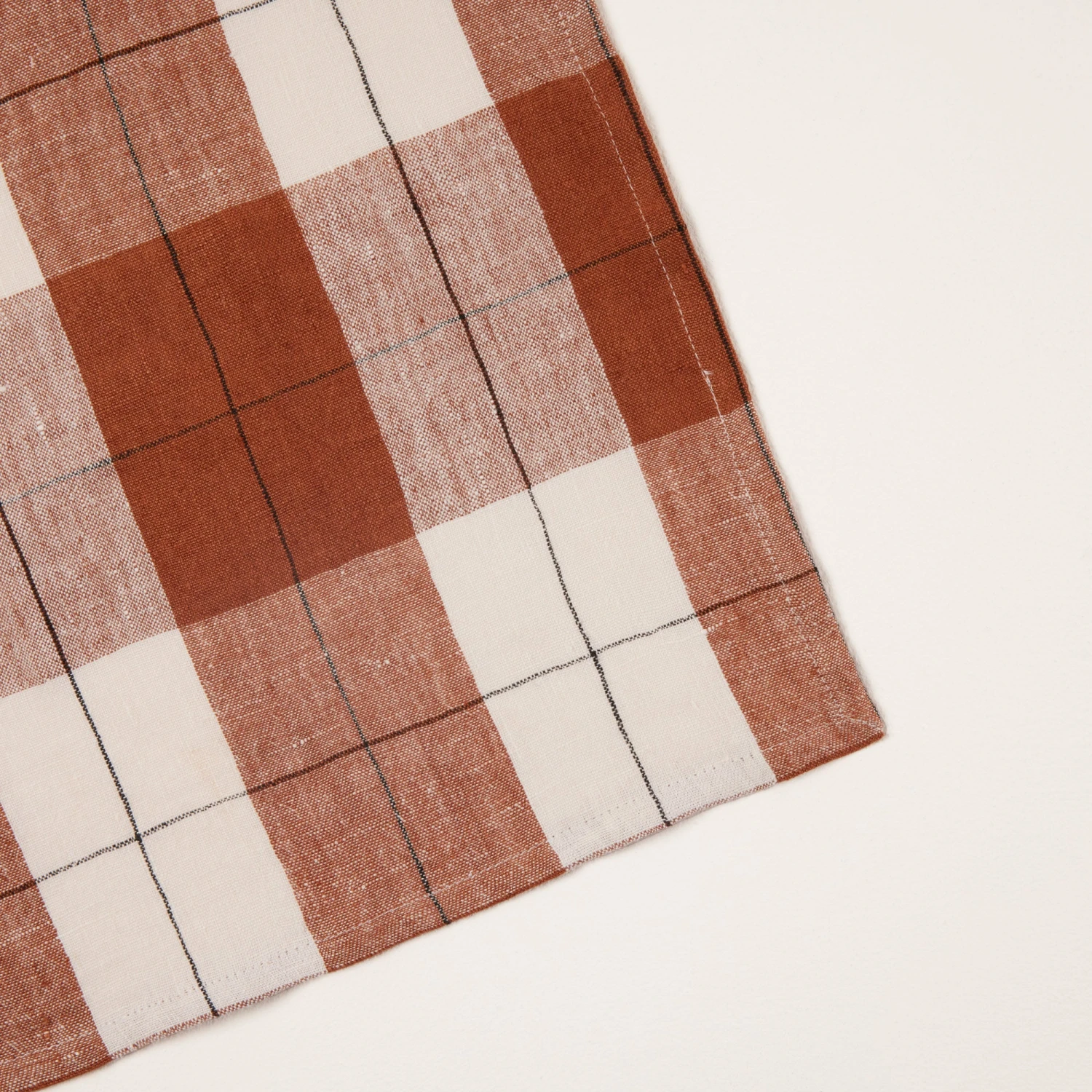 Set De Table GREGORY Brique Et Blanc Cassé 5 Set De Table GREGORY Brique Et Blanc Cassé – Image 5