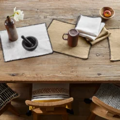 Set De Table NINO Seigle Et Feston Noir 10 Set De Table NINO Seigle Et Feston Noir -Décoration & meubles pour la maison set de table NINO 007351 N12FG 1