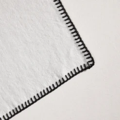 Set De Table NINO Blanc Minéral Et Feston Noir 14 Set De Table NINO Blanc Minéral Et Feston Noir -Décoration & meubles pour la maison set de table NINO 007351 WFG 5