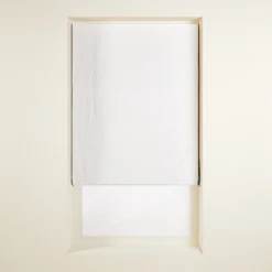 Store Bateau Occultant CARLINA Blanc Pur Et Bourdon Noir