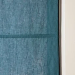 Store Bateau CARLINA Pétrole Et Bourdon Noir -Décoration & meubles pour la maison store bateau CARLINA 007035 BVG 7