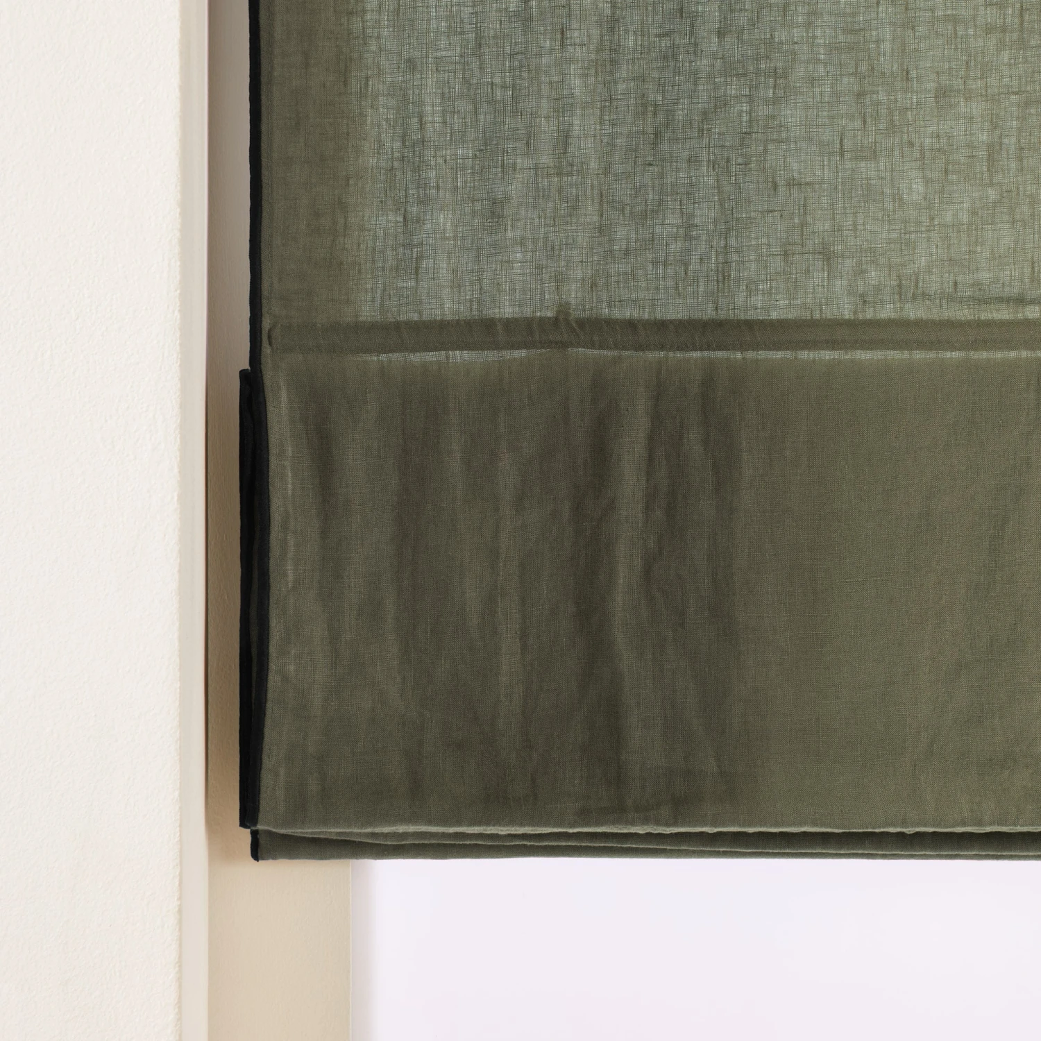 Store Bateau CARLINA Kaki Grisé Et Bourdon Noir 2 Store Bateau CARLINA Kaki Grisé Et Bourdon Noir – Image 2