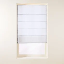 Store Bateau CARLINA Blanc Pur Et Bourdon Noir 15 Store Bateau CARLINA Blanc Pur Et Bourdon Noir -Décoration & meubles pour la maison store bateau CARLINA 007035 WG 4