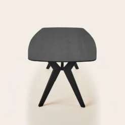 Table à Manger VIKIE Teck Recyclé Noir 11 Table à Manger VIKIE Teck Recyclé Noir -Décoration & meubles pour la maison table a manger VIKIE 008864 G10 6