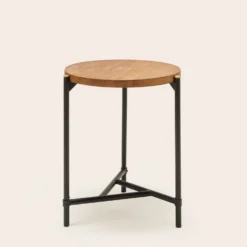 Table D'appoint THIMEA Teck Recyclé Et Noir 13 Table D'appoint THIMEA Teck Recyclé Et Noir -Décoration & meubles pour la maison table d appoint THIMEA 008858 MG 4
