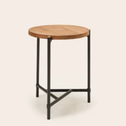 Table D'appoint THIMEA Teck Recyclé Et Noir 14 Table D'appoint THIMEA Teck Recyclé Et Noir -Décoration & meubles pour la maison table d appoint THIMEA 008858 MG 5