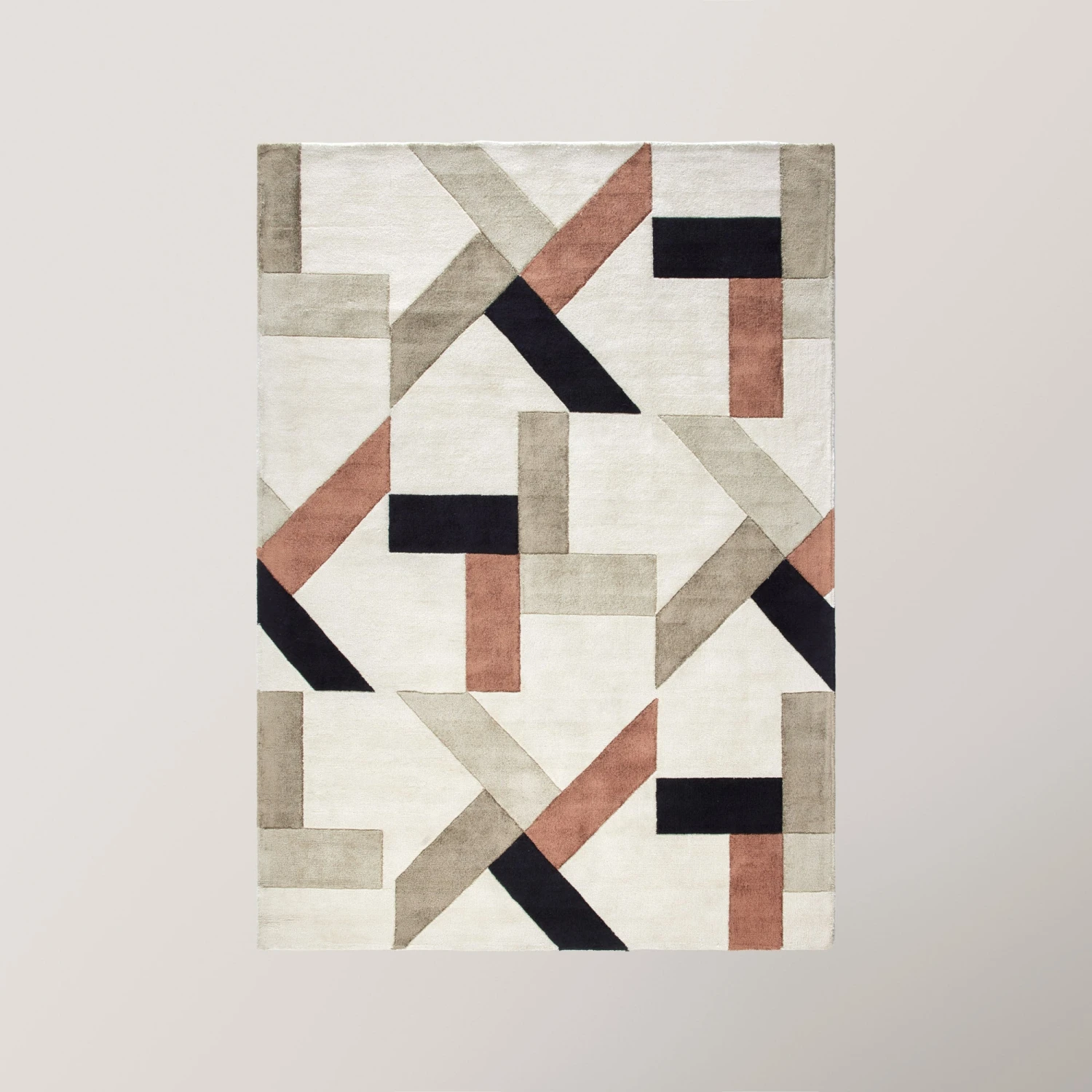 Tapis De Sol TRIAGO Naturel Et Noir 1 Tapis De Sol TRIAGO Naturel Et Noir