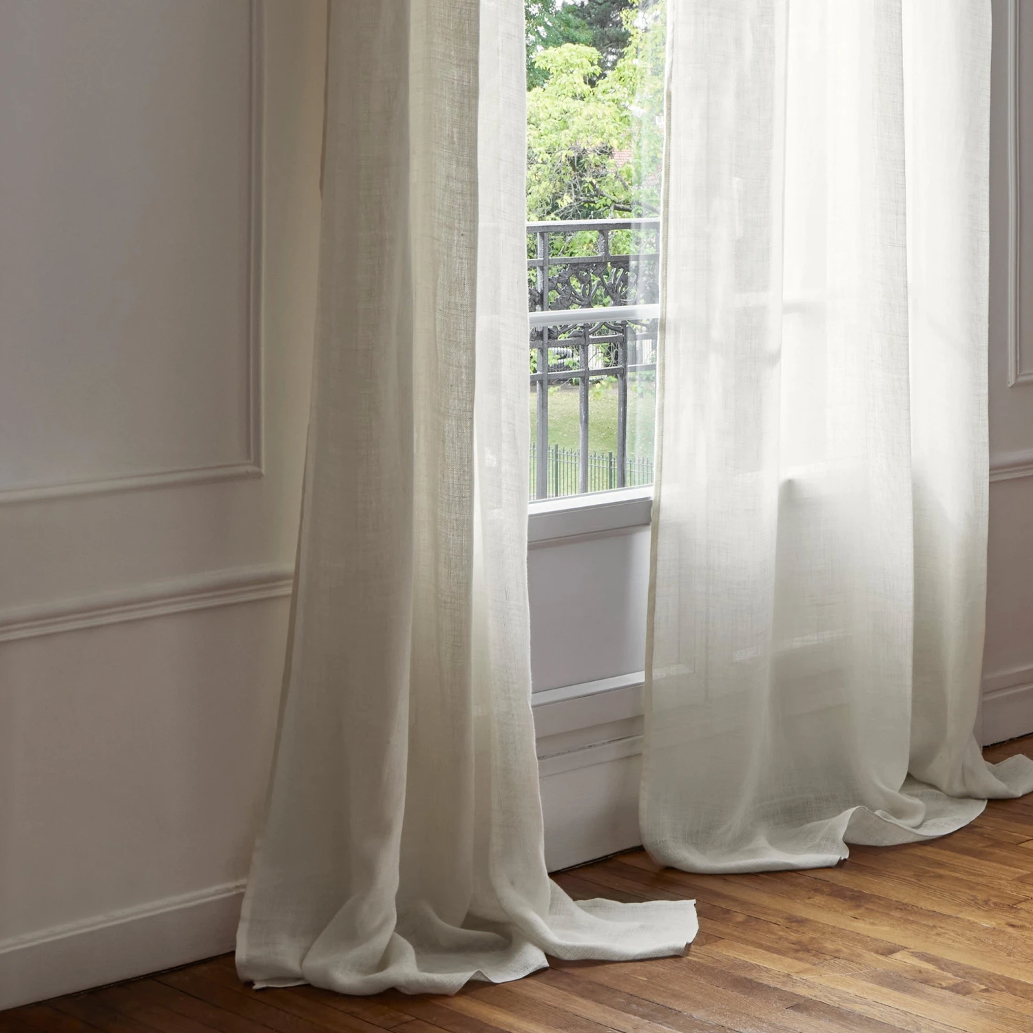 Voilage à Galon Fronceur CORINTHE Ivoire 2 Voilage à Galon Fronceur CORINTHE Ivoire – Image 2