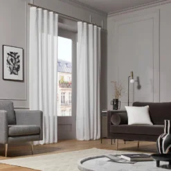 Voilage à Galon Fronceur KEA Blanc Optique -Décoration & meubles pour la maison voilage a galon fronceur KEA 006957 W 5