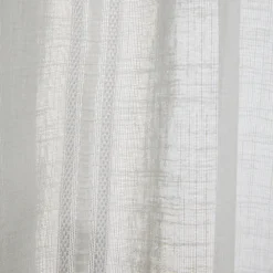 Voilage à Galon Fronceur SANTORINI Blanc -Décoration & meubles pour la maison voilage a galon fronceur SANTORINI 004733 W 7