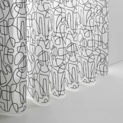 Voilage à Oeillets Noirs ARIANA Blanc Et Noir 14 Voilage à Oeillets Noirs ARIANA Blanc Et Noir -Décoration & meubles pour la maison voilage a oeillets noirs ARIANA 007562 WG 6