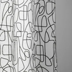 Voilage à Oeillets Noirs ARIANA Blanc Et Noir 15 Voilage à Oeillets Noirs ARIANA Blanc Et Noir -Décoration & meubles pour la maison voilage a oeillets noirs ARIANA 007562 WG 7