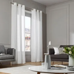 Voilage à Oeillets MYKONOS Blanc -Décoration & meubles pour la maison voilage a oeillets MYKONOS 002074 W 5