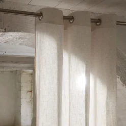 Voilage à Oeillets NEAPOLI Ivoire Chiné