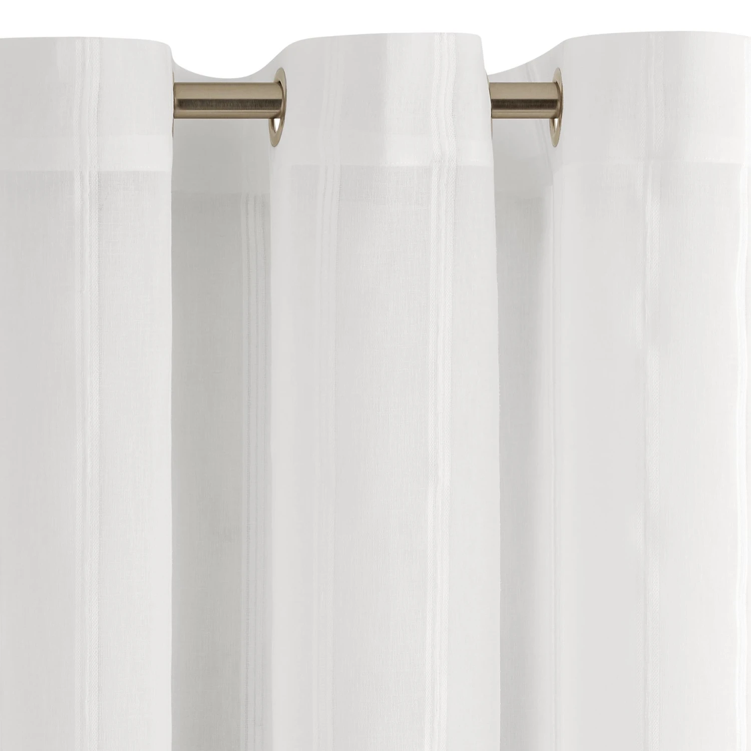 Voilage à Oeillets SANTORINI Blanc 5 Voilage à Oeillets SANTORINI Blanc – Image 5