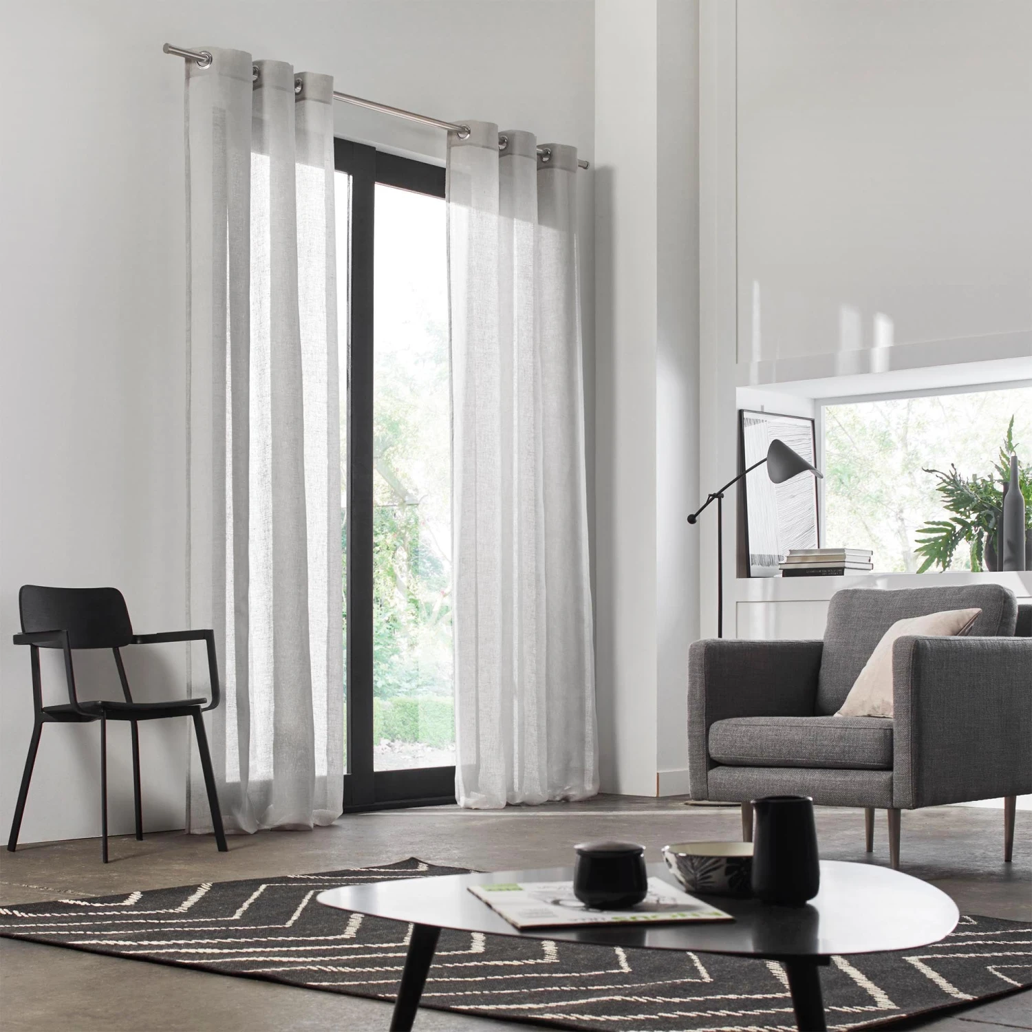 Voilage à Oeillets SHADOW Brume 4 Voilage à Oeillets SHADOW Brume – Image 4