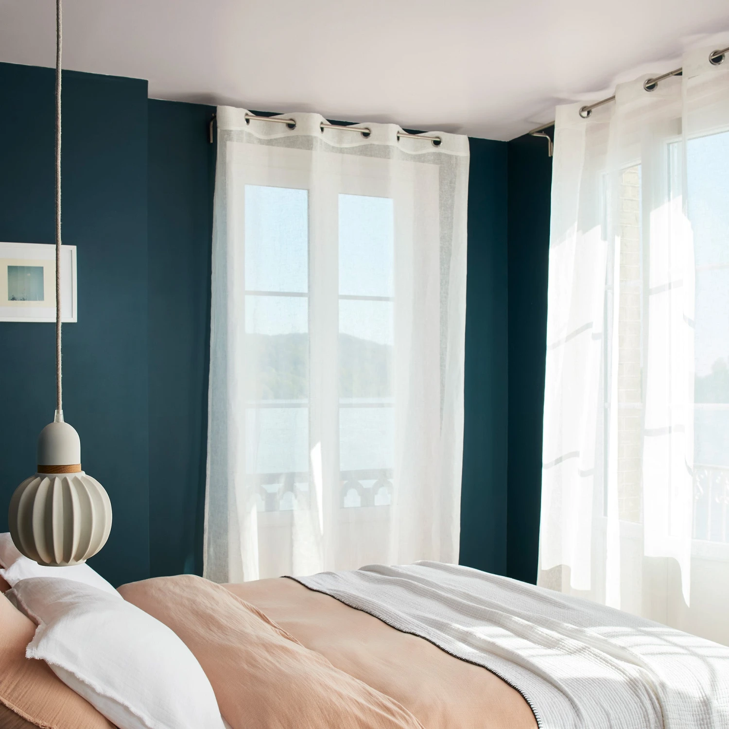 Voilage à Oeillets SHADOW Blanc Pur 1 Voilage à Oeillets SHADOW Blanc Pur