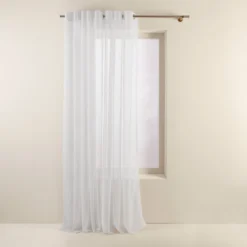 Voilage à Oeillets THASOS Blanc 11 Voilage à Oeillets THASOS Blanc -Décoration & meubles pour la maison voilage a oeillets THASOS 002087 W 4