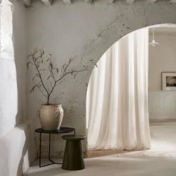 Voilage à Passants NEAPOLI Ivoire Chiné -Décoration & meubles pour la maison voilage a passants NEAPOLI 008744 N1 1