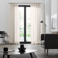 Voilage à Galon Fronceur SHADOW Lin -Décoration & meubles pour la maison voilage a ruban fronceur SHADOW 000475 N3 4