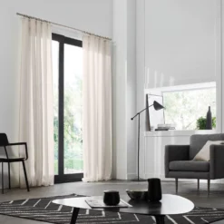 Voilage à Galon Fronceur SHADOW Lin -Décoration & meubles pour la maison voilage a ruban fronceur SHADOW 000475 N3 5