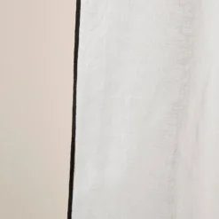 Voilage Panneau SHADOW Blanc Pur Et Bourdon Noir -Décoration & meubles pour la maison voilage panneau SHADOW 006239 WG 8