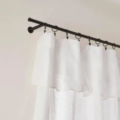 Voilage Panneau SHADOW Blanc Pur Et Bourdon Ivoire -Décoration & meubles pour la maison voilage panneau SHADOW 006239 WN 5