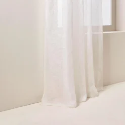 Voilage Panneau SHADOW Blanc Pur Et Bourdon Ivoire -Décoration & meubles pour la maison voilage panneau SHADOW 006239 WN 6