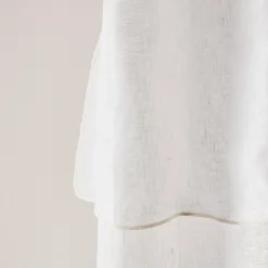 Voilage Panneau SHADOW Blanc Pur Et Bourdon Ivoire -Décoration & meubles pour la maison voilage panneau SHADOW 006239 WN 7